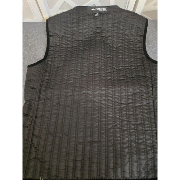 Weatherproof Garment Co Vest Women Large Black High Collar Sleeveless - Picture 10 of 10
